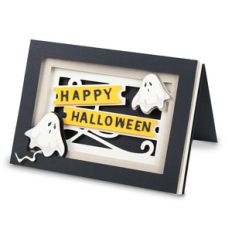 happy halloween shadow box card