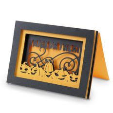 pumpkin shadow box card