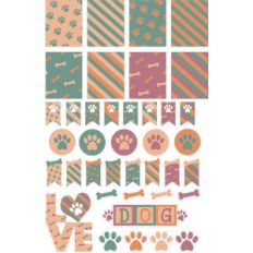 dog-themed planner sheet