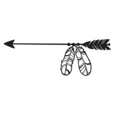 tribal feather arrow