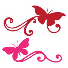 butterfly scrolls