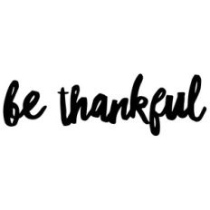 be thankful