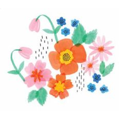 watercolor flowers