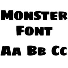 monster font