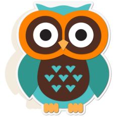 owl shaped card