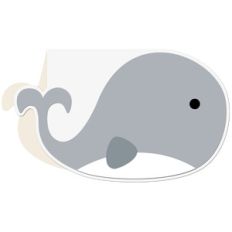 whale shaped card