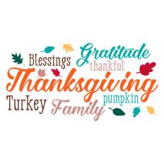 thanksgiving word art