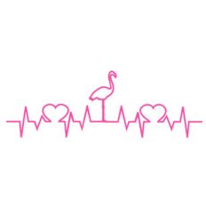 love flamingos heartbeat