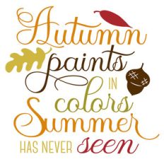 autumn paints in colors