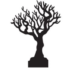 tiny halloween village - haunted tree
