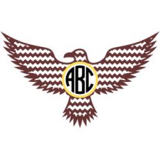 eagle chevron monogram