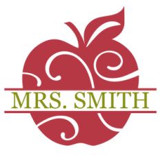 split label apple teacher