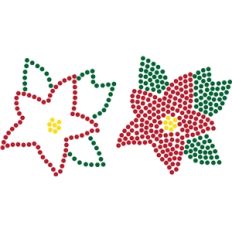 rhinestone poinsettia