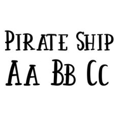 pirate ship font