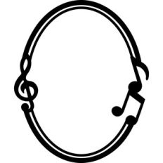 oval musical frame