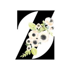 floral monogram z