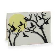 haunted crow card