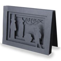 3 witches black shadow box card