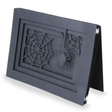 spider shadow box folded card