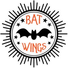 bat wings halloween apothecary label