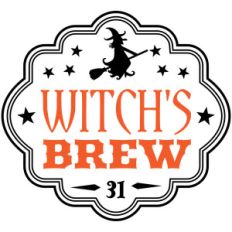 witch's brew halloween apothecary label