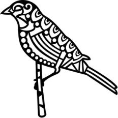 tribal bird