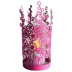 hollyhocks papercut lantern
