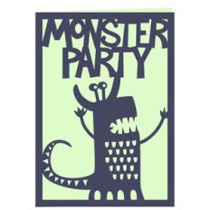 monster party card