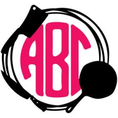 frying pan monogram frame