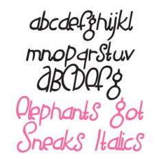 ld elephants got sneaks italics