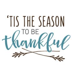 tis the season to be thankful phrase