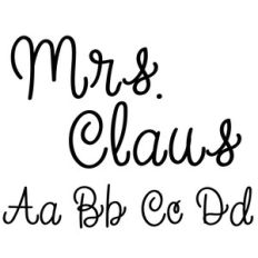 mrs. claus font