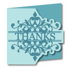 split design card - thanks