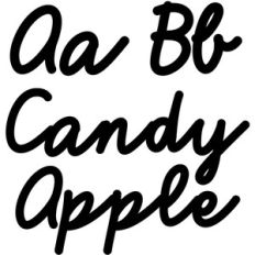 candy apple bold script font