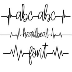 heartbeat font