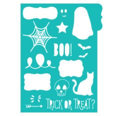 planner halloween stencil large