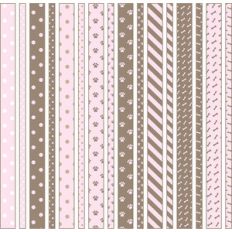 pink is for girl dog washi tape