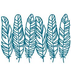 wild bird feathers repeating border