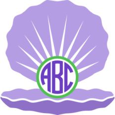 seashell monogram