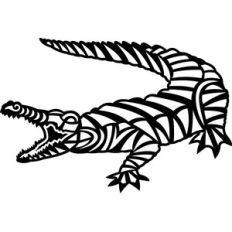 tribal crocodile