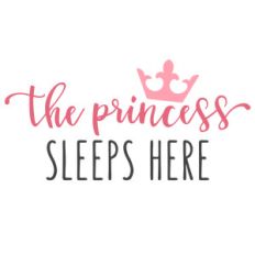 the princess sleeps here phrase