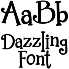 dazzling font