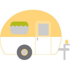 yellow camper - flea market
