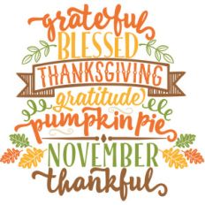thanksgiving word art