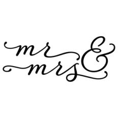 mr and mrs calligraphy
