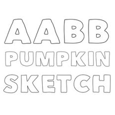 pumpkin sketch font