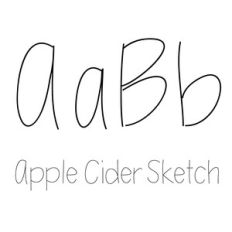 apple cider sketch