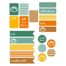 fall planner stickers