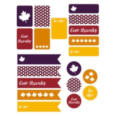 give thanks planner stickers