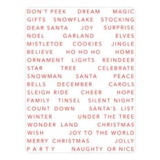christmas type journal card